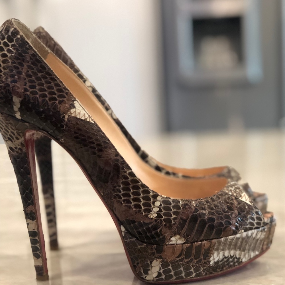 Christian Louboutin Snakeskin Heels US size 8.5-9
